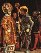  Matthias  Grunewald The Disputation of St.Erasmus and St.Maurice oil painting artist